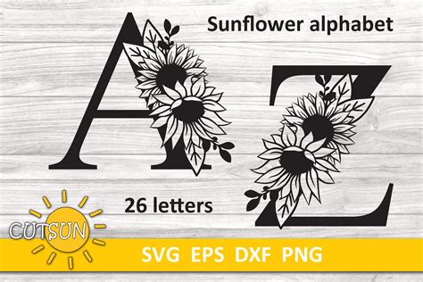 Download 117+ Sunflower Lettering Cut Files